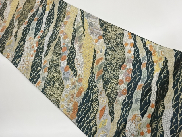 JAPANESE FUKURO OBI / WOVEN MICHINAGADORI